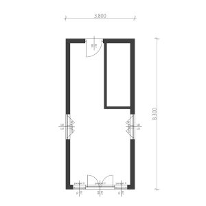 Bouwtekening prefab woning Firius