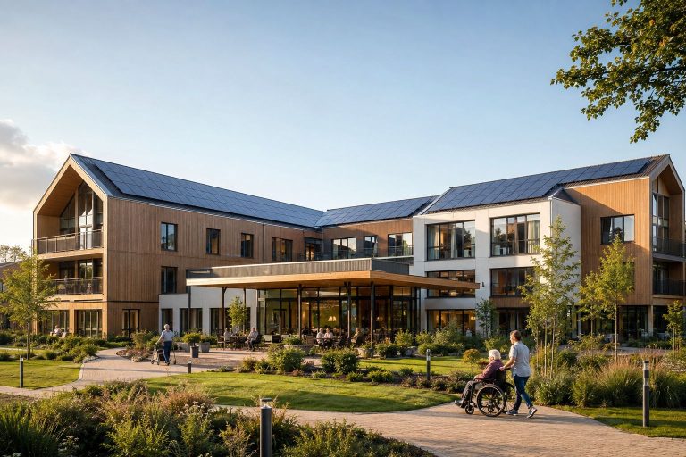 Duurzaam zorgcentrum met zonnepanelen