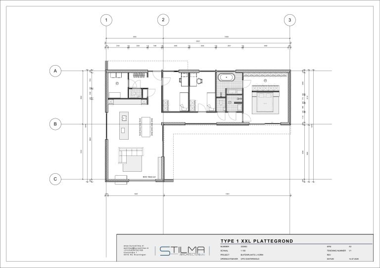 Bouwtekening Patrick XXL: plattegrond