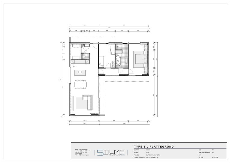 Bouwtekening Patrick L: plattegrond